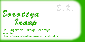 dorottya kramp business card